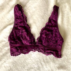 Victoria’s Secret Purple Lace Bralette Medium